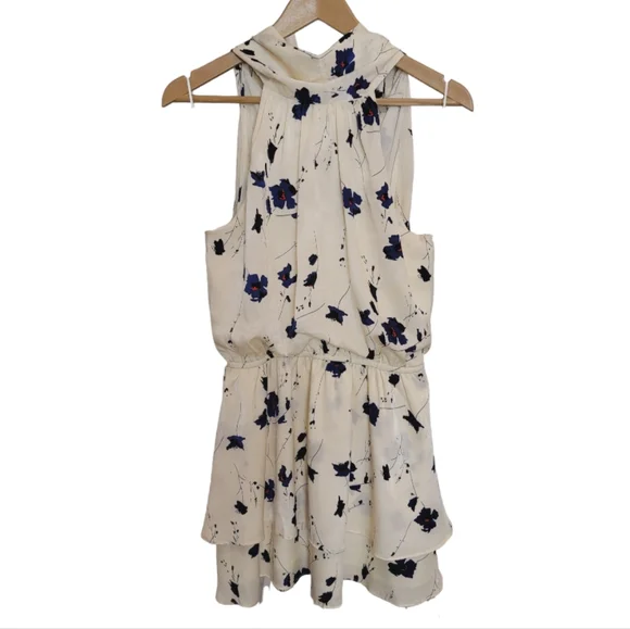 🆕️ Willow Ellie Floral Halter Neck Tiered Mini Dress - Picture 7 of 14